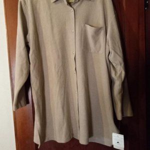 Elisabeth Long Shirt Jacket. Size 3X. New!
